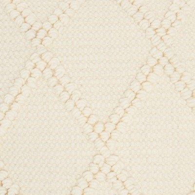 Ivory Diamond Lattice 18" Square Cotton Throw Pillow