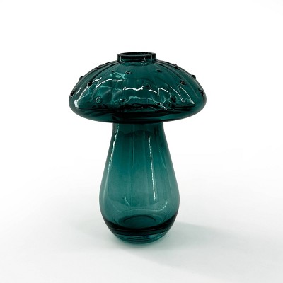 Novelty Glass Bud Vase Teal - Bullseye's Playground™