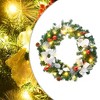 vidaXL Christmas Wreath Green, Silver, Red, White PVC 23.6 in diameter - Green & White - 2 of 4