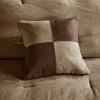 Sapphtopaz Faux Suede Full/Queen Comforter Set Lodge Cabin Style Pieced Fabric Bedding Set Quilt Set, Machine Washable, Steam Iron - 4 of 4