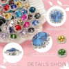 Unique Bargains DIY Craft Clothing Shoe Hat Bag Button Decor Claw Gem Rhinestones 32 Pcs - 3 of 4