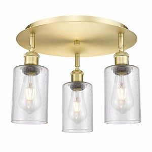Clymer - 3 Light Flush Mount In Art Deco Style-9.38 Inches Tall and 15.63 Inches Wide - 1 of 1