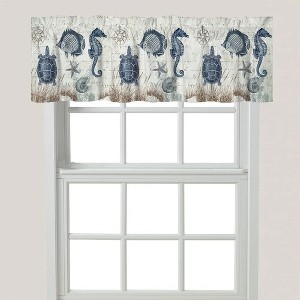 Laural Home Seaside Postcard Window Valance - 1 of 1