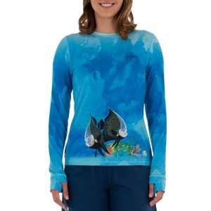 Guy Harvey Women's Graphic Long Sleeve Sun Protection Top - 1 of 4