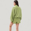 Anna-Kaci Active Women's Long Sleeve Woven Half Zip Pullover Top with Stand Collar and Elastic Cuffs - 4 of 4