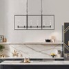 Dewdrop Farmhouse Black 6-Light Metal Frame Kitchen Island Pendant Light - 2 of 4