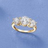 Ross-Simons 4.00 ct. t.w. CZ 3-Stone Ring in 14kt Yellow Gold - 4 of 4