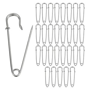 Unique Bargains Durable Sewing Upholstery Spring Lock Blanket Bulk Large Safety Pins 30 Pcs - 1 of 4