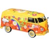 Volkswagen Type 2 (T1) Delivery Van Flower Power 1/24 Diecast Car Model by Motormax - 2 of 4