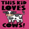 Girls' - Instant Message - This Kid Loves Cows Fitted Short Sleeve Graphic T-Shirt - 2 of 4
