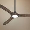 60" Minka Aire Modern Farmhouse Indoor Ceiling Fan with LED Light Remote Control Oil Rubbed Bronze for Living Room Kitchen Bedroom - 2 of 4