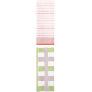 REGALWOVEN Striped Pattern Cotton Bathroom Hand Towels for Home Decor 13" x 29"/13" x 27" 2 Pcs - 1 of 4