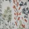 Habitat 100% Polyester Audrey Sheer Grommet Floral Faux Linen Curtain Panel  Multi - 4 of 4