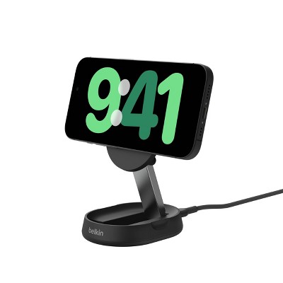 Black 15W Fast Charging Wireless Stand with Recycled Plastic