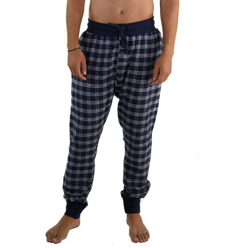 Members Only Men's Flannel Jogger Sleep Pant With Two Side Pockets ...