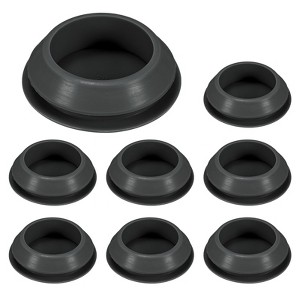 Unique Bargains Silicone Durable Waterproof Shock Absorption Mechanical Fasteners Black - 1 of 4