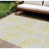 Gold Gray And Wheat Geometric Washable Indoor Outdoor Area Rug - 2 of 4