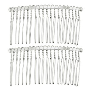 Unique Bargains No Slip Hair Side Combs Accessories Metal 2 Pcs - 1 of 4