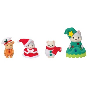Calico Critters Happy Christmas Friends, Limited Edition Set with Holiday Figures and Accessories - 1 of 4