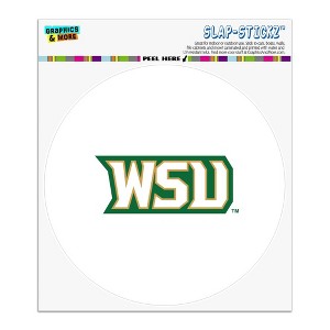Wright State Secondary Logo Automotive Car Window Locker Circle Bumper Sticker - 1 of 4