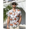 Men's Hawaiian Short - Sleeve Shirt, Classic Aloha Button - Down, Casual Beach Party Vacation Top - 2 of 4