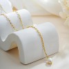 Dainty Y-Shape Lariat Body Chain: 14K Gold Plated Non-Tarnish Layered Necklace & Choker Set for Women - 3 of 4