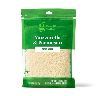 Finely Shredded Mozzarella & Parmesan Cheese - 8oz - Good & Gather™