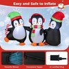 Resenkos Christmas Inflatable Penguins Family with Built-In LED Lights - Multi-Color White - 2 of 4