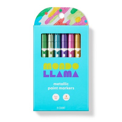 10ct Glitter Paint Markers Bullet Tip - Mondo Llama™ : Target