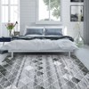 Area Rug Washable Non Slip Backing Boho Trellis Rug Low Pile Distressed Floor Carpet Retro Accent Rug for Living Room Bedroom - 4 of 4