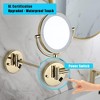 Lycvki 8 Inch Wall Mount Two-Sided Magnifying Makeup Vanity Mirror with 1X/3X Magnification and 360 Degree Rotation - 3 of 4