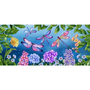 Briarwood Lane Spring Dragonflies Mini Mat 22x10 Indoor Outdoor For Spring Doormat - 1 of 2