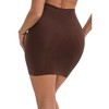 INSPIRE CHIC Women's Leggings Butt-Lifting Tummy Control High-Waisted Above Knee Tight Half Slip - 2 of 4