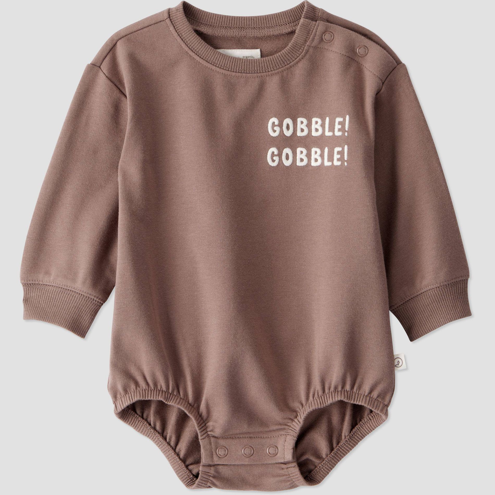 Little Planet By Carter's Organic Baby Thanksgiving Bubble Romper - Brown