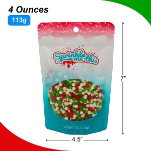 Sprinkle Me This – Confetti Christmas – Festive Holiday Sprinkle Blend with Red, Green & White Quins - 1 of 4