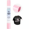 Craft Express Heat Transfer Vinyl, 12" x 60" Rolls, Sky Blue, Lemon Yellow, Pink, Red & Silver - Glossy - 3 of 4