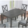 Vynxaria Elegant Walnut Rectangular Dining Table for Small Spaces ¨C Seats 4 - 3 of 4