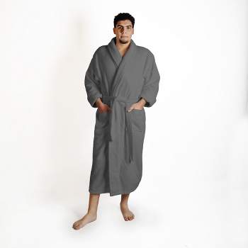 Ross Michaels Mens Robe Hooded Sherpa Big and Tall - Long Plush Spa Bath  Robe with Hood and Pockets - Gifts Men at  Men’s Clothing store