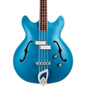 Guild Starfire I Bass Semi-Hollow Short Scale Double-Cut Electric Bass Guitar Pelham Blue - 1 of 4