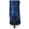 Allegra K Women's Pointed Toe Sparkly Stiletto Heels Ankle Boots - 3 of 4