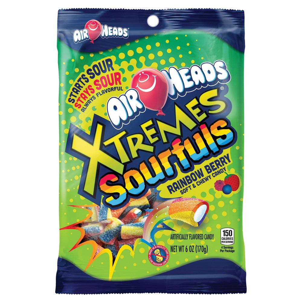 UPC 073390009137 product image for Airheads Xtremes Sourfuls Rainbow Berry Chewy Candy - 6oz | upcitemdb.com