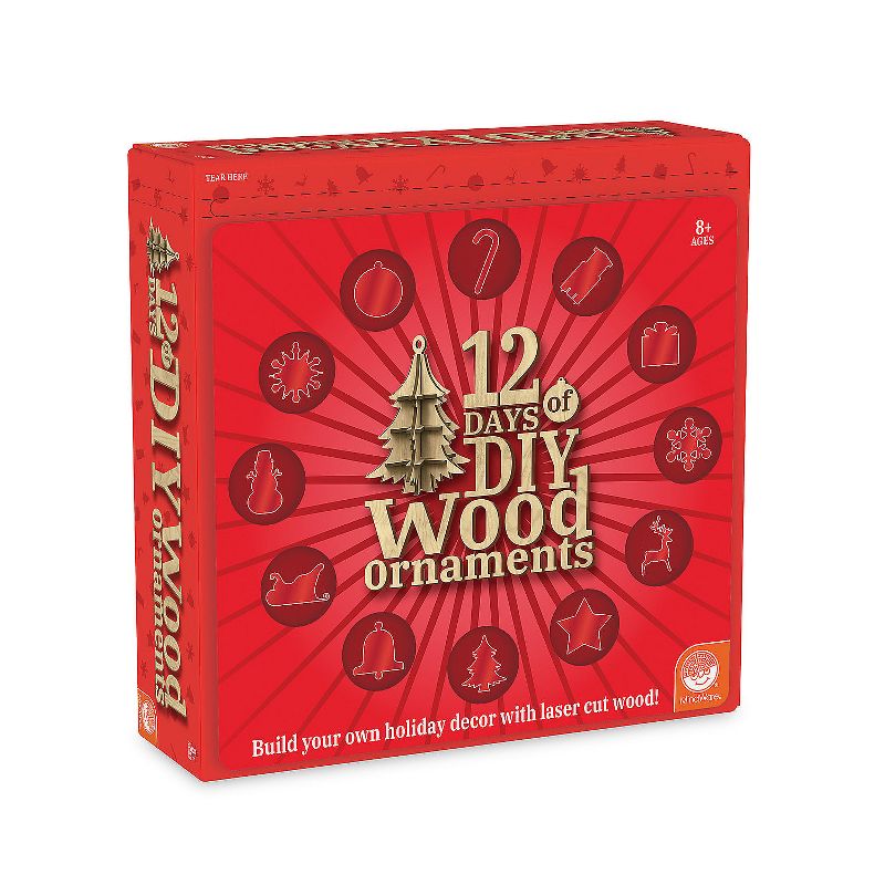 12 Days of DIY Laser-Cut Wood Ornaments Advent Calendar