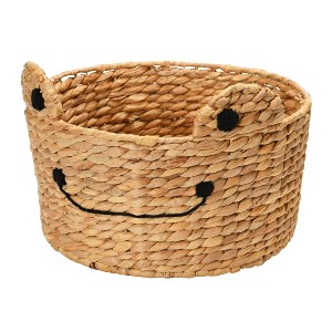 Storied Home Hand-Woven Water Hyacinth Frog Basket - 1 of 4