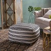 Christopher Knight Home Chukar Contemporary Large Square Cotton Pouf: Zig Zag Stripe, No Assembly - 2 of 4