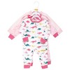 Hudson Baby Infant Girl Cotton Sleep and Play, Girl Dino - 2 of 4