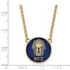 Black Bow Jewelry 14k Yellow Gold Plated Sterling Silver Phi Sigma Sigma Greek Life Necklace 18 Inch - 3 of 4