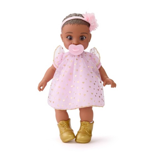 Fao Schwarz 14 Cuddle Baby Doll Dark Brown Hair Target