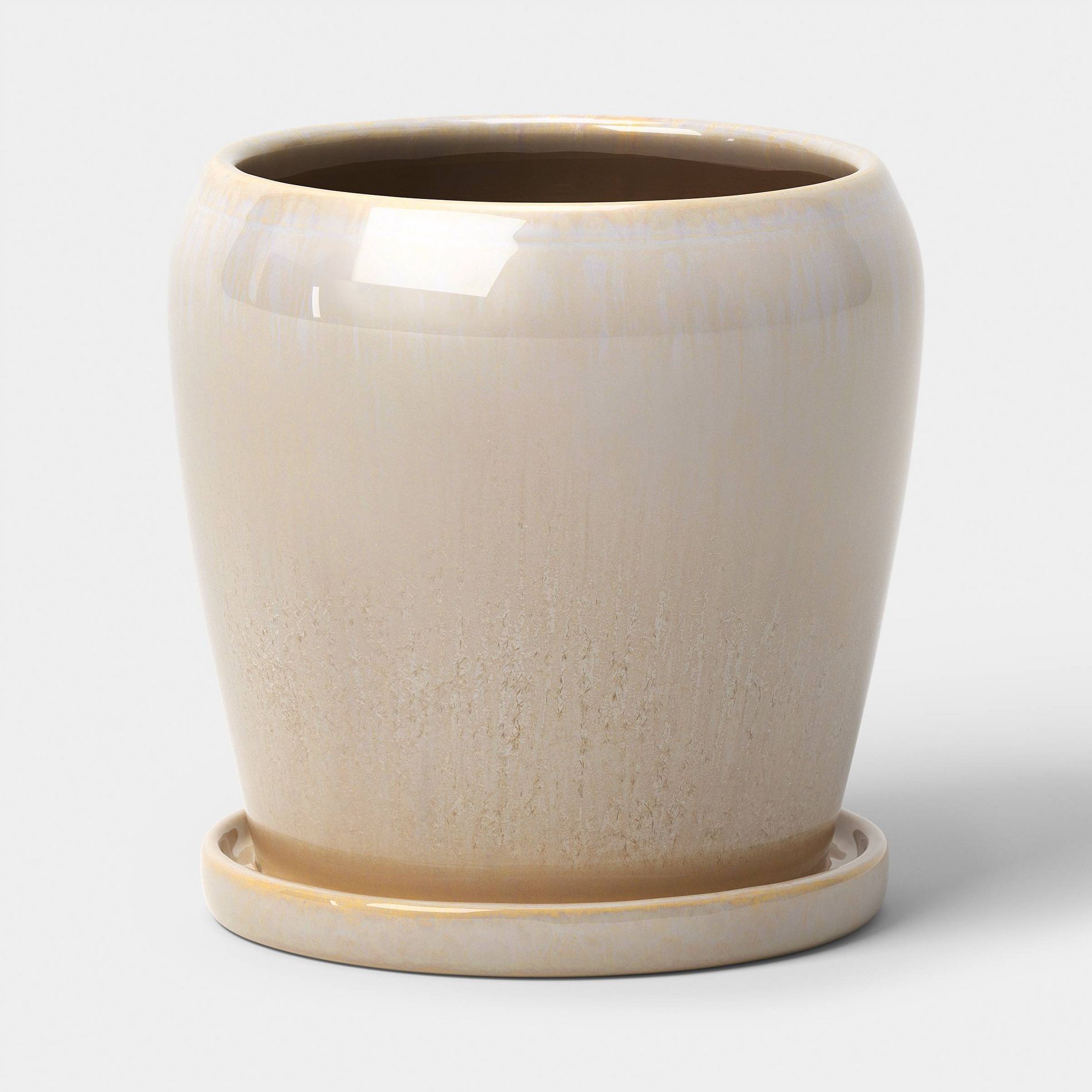 Ceramic Planter with Reactive Glaze 8" - Threshold™