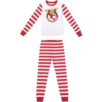 Gremlins Gizmo Do Not Feed After Midnight Boy's Red & White Striped Sleep Set