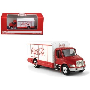 "Coca-Cola" Beverage Truck Red and White 1/87 Diecast Model by Motorcity Classics - 1 of 3